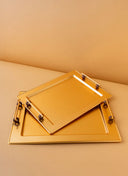 TP2 Rectangular Steel Serving Tray Set 2 Pcs View 2 REEMA Art
