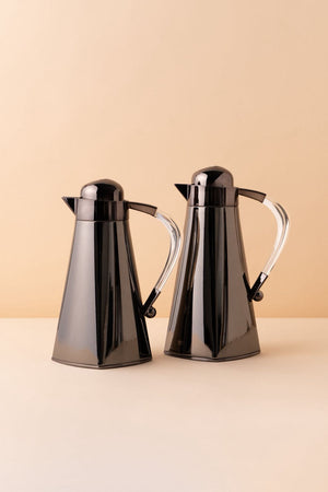 Fakhr Flask Set 2 Pcs 1L 0.75L Steel Insulated Flask Side View REEMA Art
