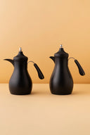 Rayan Flask Set 2 Pcs Matt Black 1L 0.7L – Stainless Steel Insulated Flask – REEMA Art