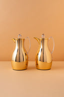 Anwaar Flask Set 2 Pcs 1L Stainless Steel Insulated Arabic Flask Glass Inner REEMA Art
