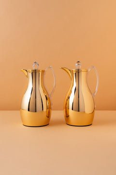 Anwaar Flask Set 2 Pcs 1L Stainless Steel Insulated Arabic Flask Glass Inner REEMA Art
