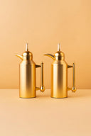 Al Jowhara Flask Set 2 Pcs 1L Steel Insulated Arabic Flask Side View REEMA Art
