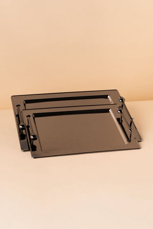 TP2 Rectangular Steel Serving Tray Set 2 Pcs View 3 REEMA Art
