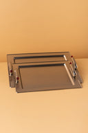 TP2 Rectangular Steel Serving Tray Set 2 Pcs View 4 REEMA Art
