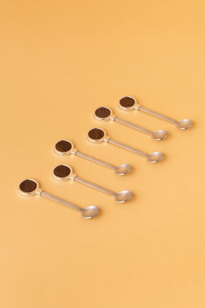 HF6 Stainless Steel Teaspoon Set 6 Pcs Arabic Tea Spoons REEMA Art