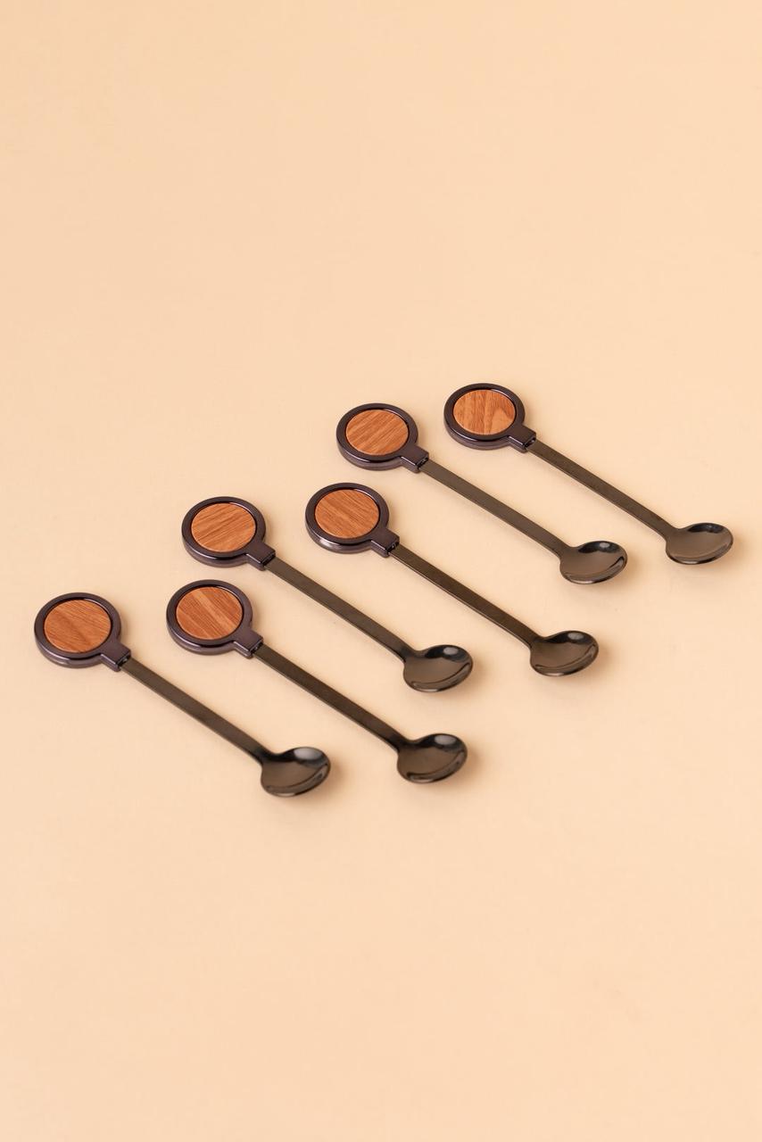 HF6 Stainless Steel Teaspoon Set 6 Pcs Arabic Tea Spoons REEMA Art