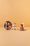 GC1 Double Wall Arabic Tea Coffee Set 18 Pcs Honey View 2 REEMA Art
