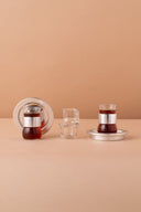 GC1 Double Wall Arabic Tea Coffee Set 18 Pcs Honey View 4 REEMA Art
