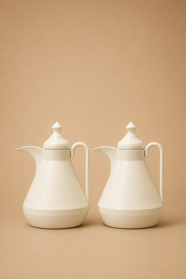  Nadda Flask Set 2 Pcs 1L Insulated Flask Top View REEMA Art
