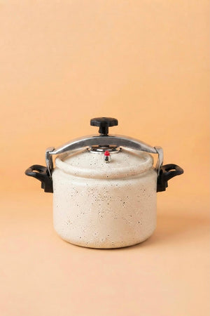 Saif Plus Granite Pressure Cooker Distinctive Granite Finish Safety Valve 10-Year Guarantee REEMA Art
