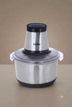 Keon Food Chopper 400W 2L Stainless Steel Bowl Four Blades Two Speeds Silver REEMA Art
