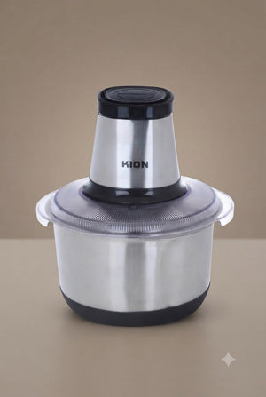Keon Food Chopper 400W 2L Stainless Steel Bowl Four Blades Two Speeds Silver REEMA Art
