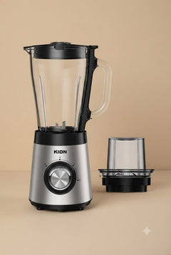 Keon Multi-Purpose Blender 500W 1.5L Glass Jug Two Speeds Grinder Silver REEMA Art